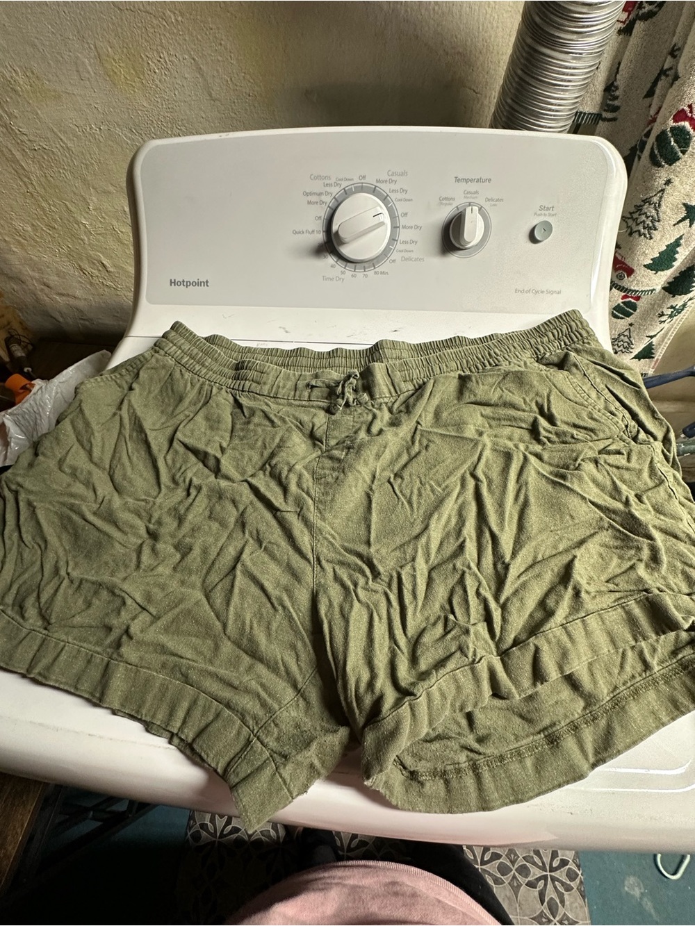Old Navy Olive Drawstring Shorts